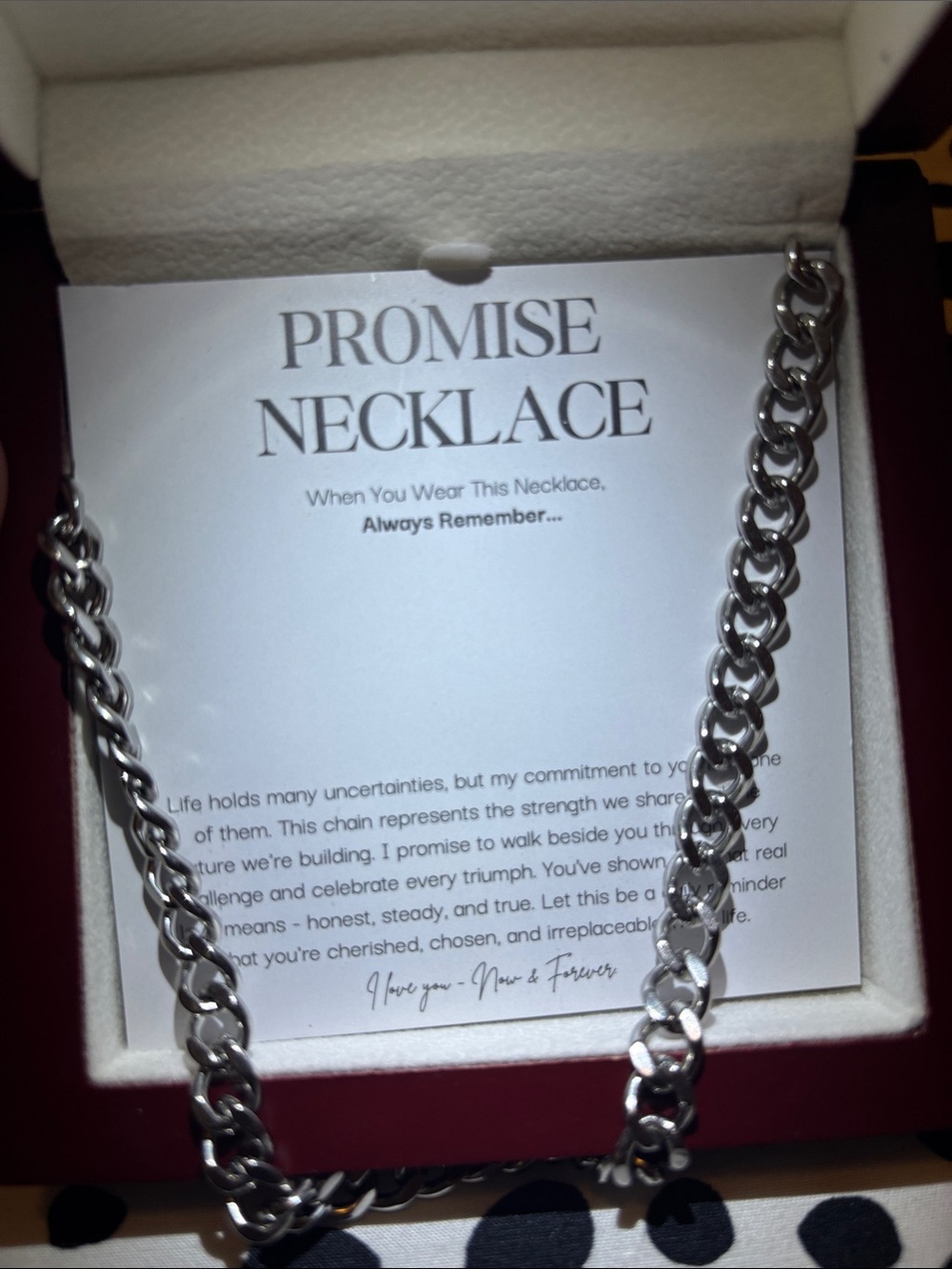 Promise Silver Link Necklace - Promise